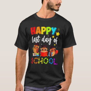 かわいいフクロウ幸せ学校先生生 Tシャツ