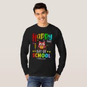 かわいいフクロウ幸せ学校先生生 Tシャツ (正面フル)