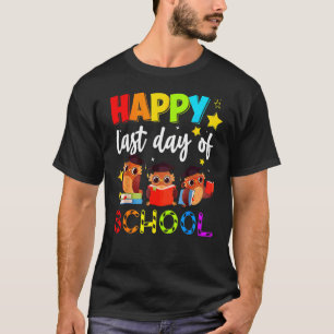 かわいいフクロウ幸せ学校先生生 Tシャツ