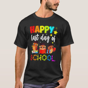 かわいいフクロウ幸せ学校先生生 Tシャツ
