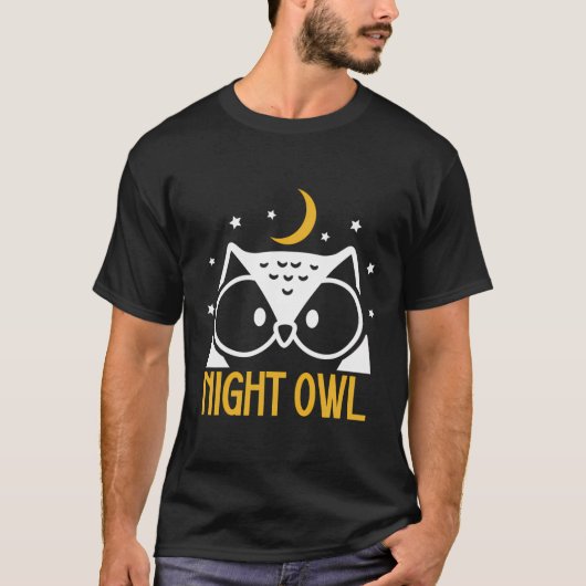 かわいいフクロウ恋人フクロウ威厳のあるク Tシャツ (正面)