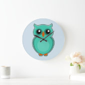 かわいいフクロウ時計 ラージ壁時計 (ホーム)