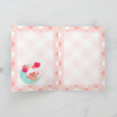 かわいいフクロウ月とバックバレンタインにあなたを愛する シーズンカード (内部)