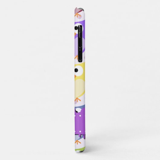 かわいいフクロウ柄フクロウカラフルズ柄モノグラム Case-Mate iPhoneケース (裏面/左)