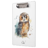 かわいいフクロウ水色、クリップボード クリップボード (左)