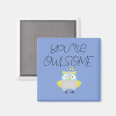 かわいいフクロウ磁石 マグネット (正面/裏面)