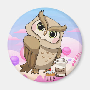かわいいフクロウ磁石 マグネット