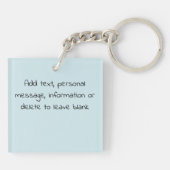 かわいいフクロウ科きのこ雨 キーホルダー (裏面)