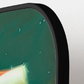 かわいいフクロウ素朴スビクトリアンクリスマス ピックルボールラケット (左詳細)