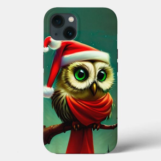 かわいいフクロウ素朴ヴィンテージクリスマス Case-Mate iPhoneケース (裏面)