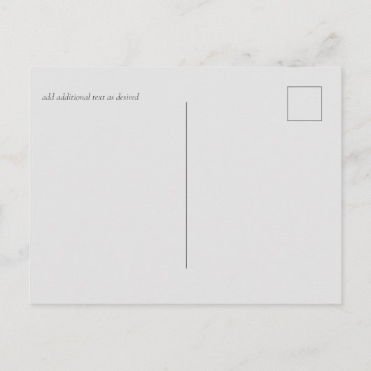 かわいいフクロウ結婚ズをテーマにしたブルーオレンジ ポストカード (裏面)