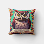 かわいいフクロウ読キャラクターの本 |装飾用クッション クッション (正面)