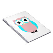 かわいいフクロウ赤ちゃんシャワーゲストブック ノートブック (右側)