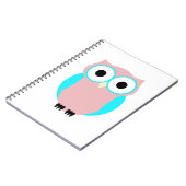 かわいいフクロウ赤ちゃんシャワーゲストブック ノートブック (左側)