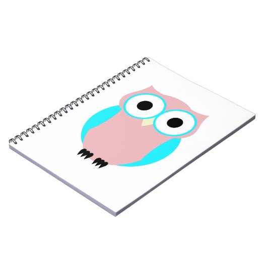 かわいいフクロウ赤ちゃんシャワーゲストブック ノートブック (左側)