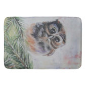 かわいいフクロウ風呂マット バスマット (正面)