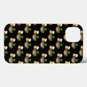かわいいフクロウ飲みビアセントパトリックの日柄 Case-Mate iPhoneケース (裏面 (横))