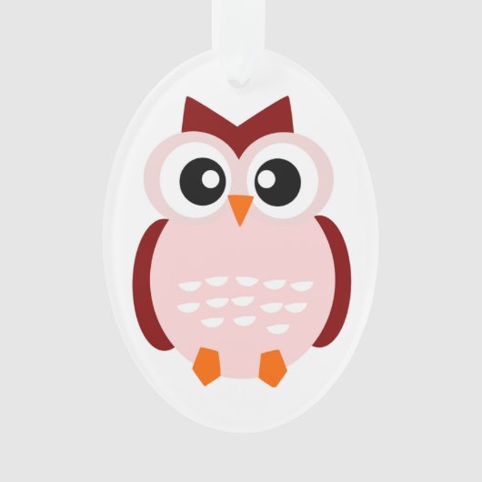 かわいいフクロウ オーナメント (正面)