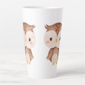 かわいいフクロウ カフェラテマグ (正面)