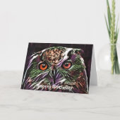 かわいいフクロウ カード (正面)