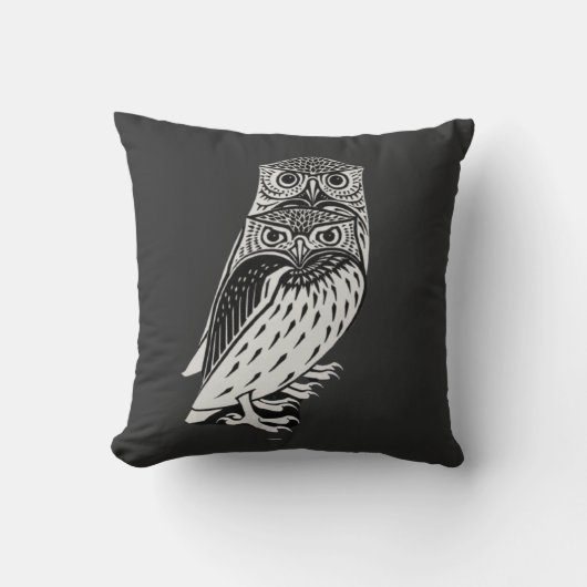 かわいいフクロウ クッション (正面)
