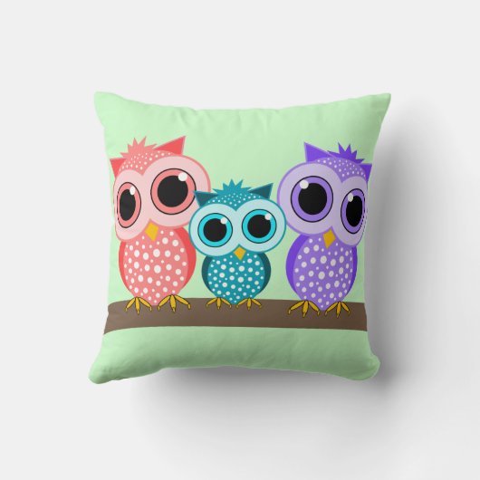 かわいいフクロウ クッション (裏面)