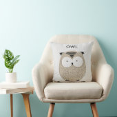 かわいいフクロウ クッション (椅子)