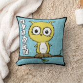 かわいいフクロウ クッション (ブランケット)
