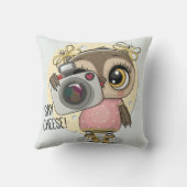 かわいいフクロウ クッション (裏面)