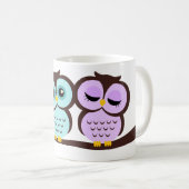 かわいいフクロウ コーヒーマグカップ (正面右)
