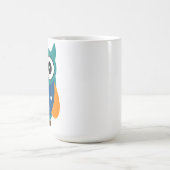 かわいいフクロウ コーヒーマグカップ (中央)
