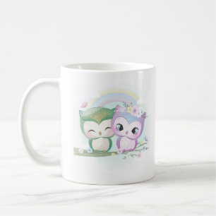 かわいいフクロウ コーヒーマグカップ