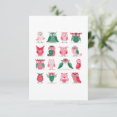 かわいいフクロウ サンキューカード (スタンド正面)