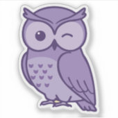 かわいいフクロウ シール (正面)