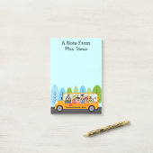 かわいいフクロウ·スクールバスの運転手 ポストイット (デスク上)