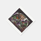 かわいいフクロウ スタンダードカクテルナプキン (角)