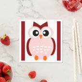 かわいいフクロウ スタンダードカクテルナプキン (インサイチュ)