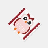 かわいいフクロウ スタンダードカクテルナプキン (角)