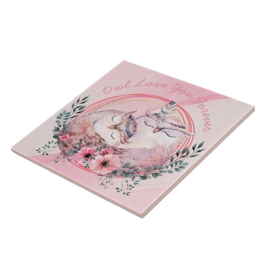 かわいいフクロウ タイル (側面)