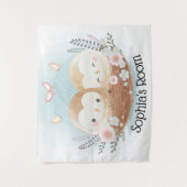 かわいいフクロウ タペストリー (正面)