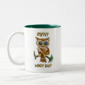 かわいいフクロウ ツートーンマグカップ (左)