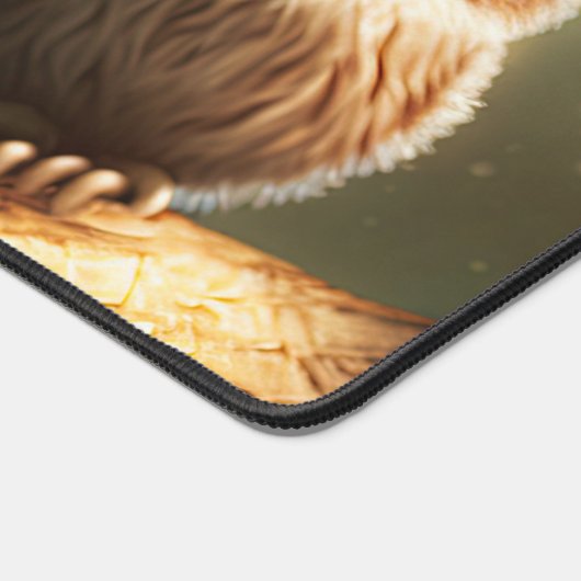 かわいいフクロウ デスクマット (コーナー)