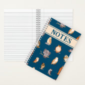 かわいいフクロウ ノートブック (内側)