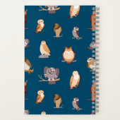 かわいいフクロウ ノートブック (裏面)