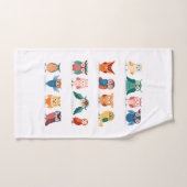 かわいいフクロウ ハンドタオル (ハンドタオル)