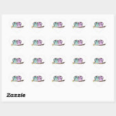 かわいいフクロウ ハートシール (シート)