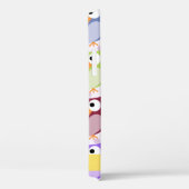 かわいいフクロウ、フクロウカラフルの柄、フクロウ、お名前 Case-Mate iPhoneケース (裏面 / 右)