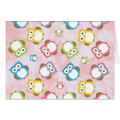 かわいいフクロウ、フクロウカラフル、フクロウ、ベビーフクロウ (正面横)