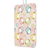 かわいいフクロウ、フクロウカラフル、フクロウ、ベビーフクロウ カーエアーフレッシュナー (左)