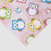 かわいいフクロウ、フクロウカラフル、フクロウ、ベビーフクロウ 薄葉紙 (詳細)
